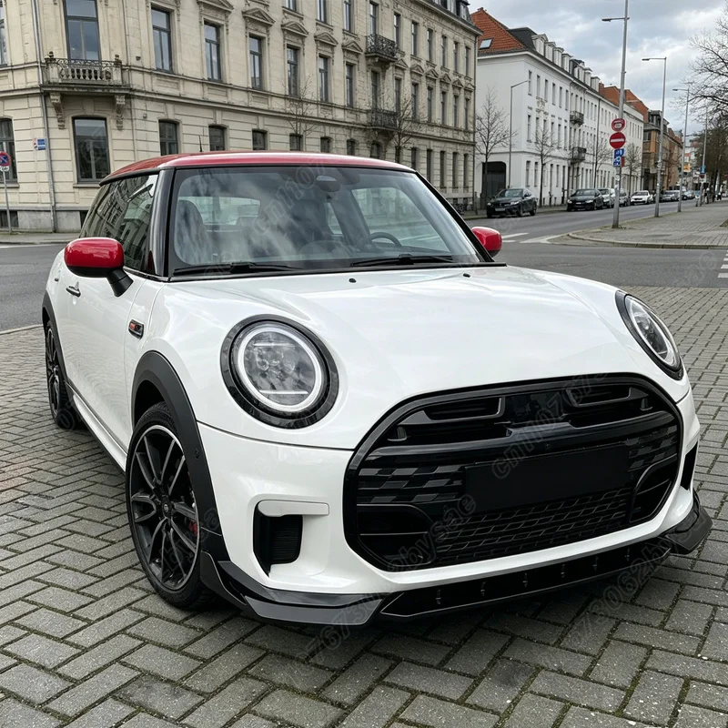 BMW 미니 쿠퍼 JCW F65 F66 F67 2024 2025 프론트 범퍼 립 로워 턱 스포일러 프론트 에이프런 스플리터 자동차 장식 부품