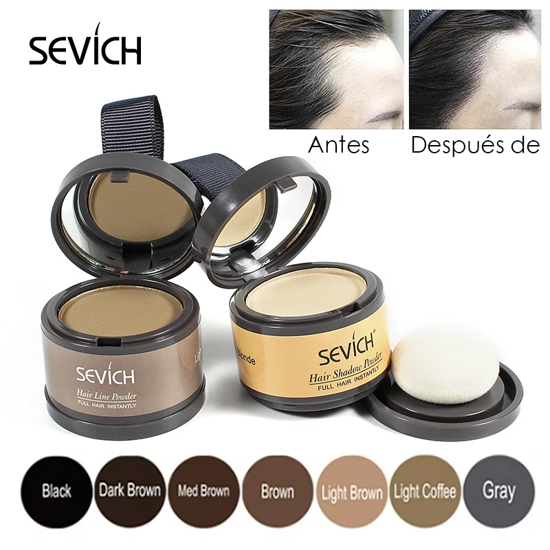 Sevich Hair Filling Powder Hairline Repair Powder Fluffy Thin Line Shadow Forehead Makeup Hair Concealer Root Cover Up