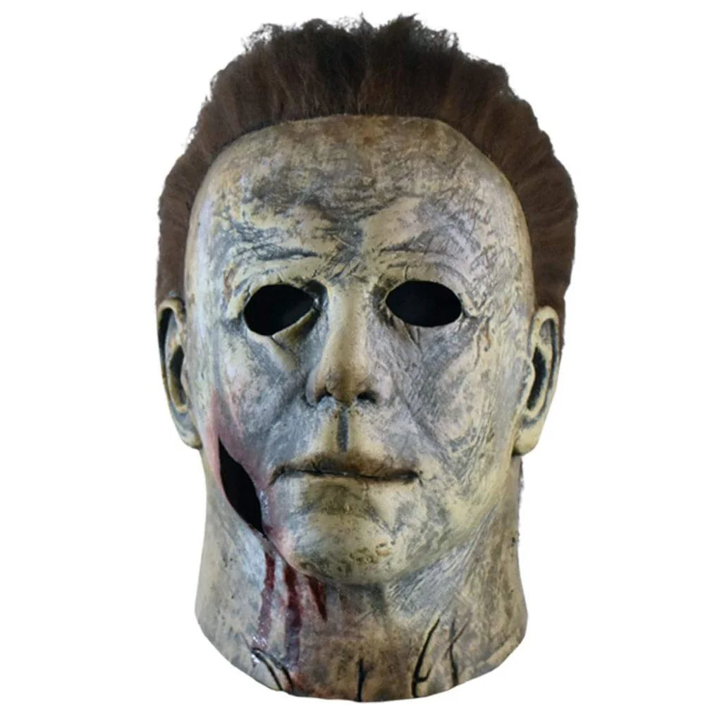 Movie Michael Myers Costume Halloween Cosplay Horror Killer Full Face Latex Mascara Terror Adult Rave Masquerade Mask for Men