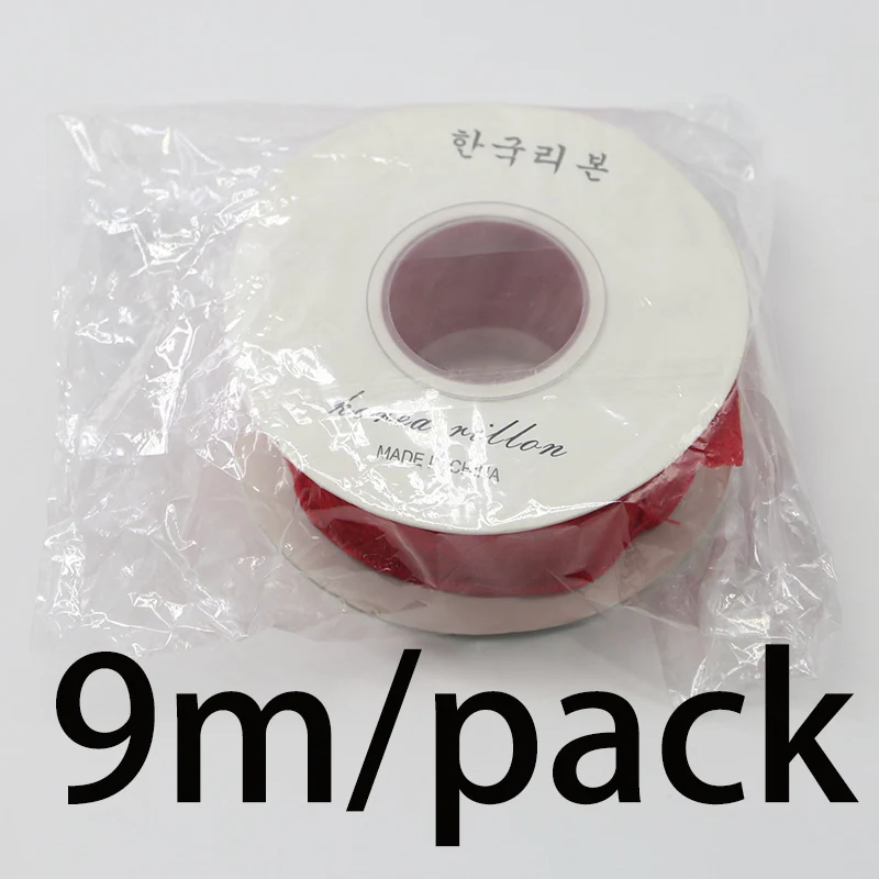 9m/roll 4cm Lotus Leaf Pleated Edge Ribbon Wave Fish Tail Ribbon Party Decoration Hair Accessories Bow Flower Gift Packaging