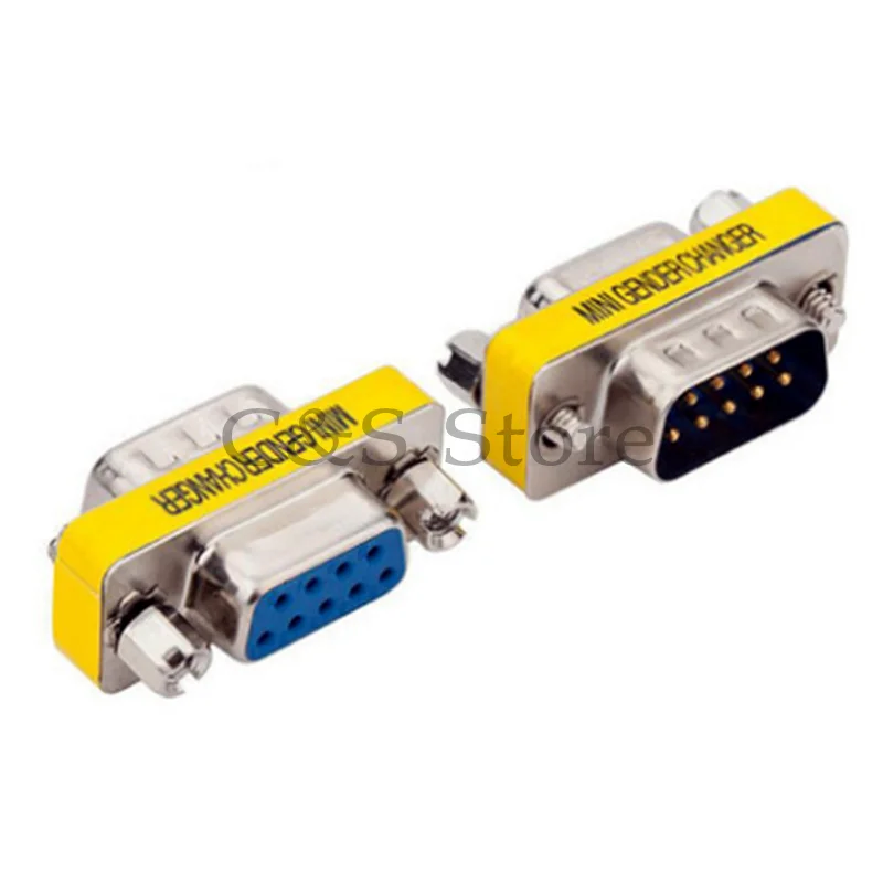 DB9 Female To Female Male to Male MINI Gender Changer adapter RS232 Com