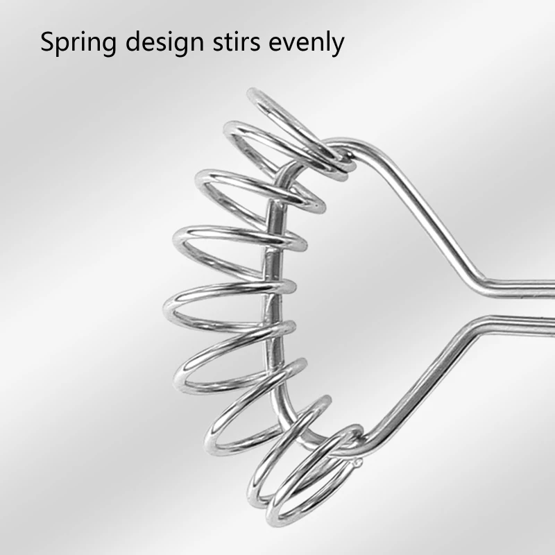 Egg Beater Mini Stainless Hand Held Spring Whisk Egg Beaters Wire Whisk Blender Milk Cream Butter Beater Kitchen Utensil Q1FD