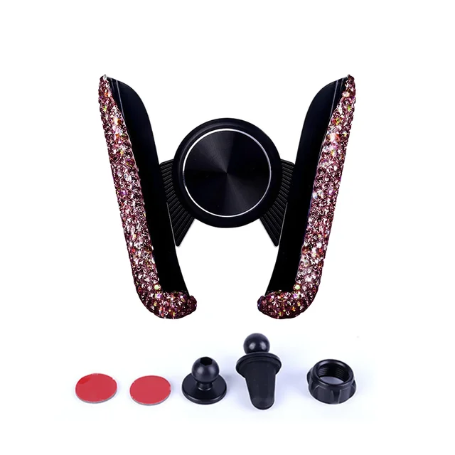 눈부신 광채를 선사하는 여성용 다이아몬드 크리스탈 자동차 전화 거치대