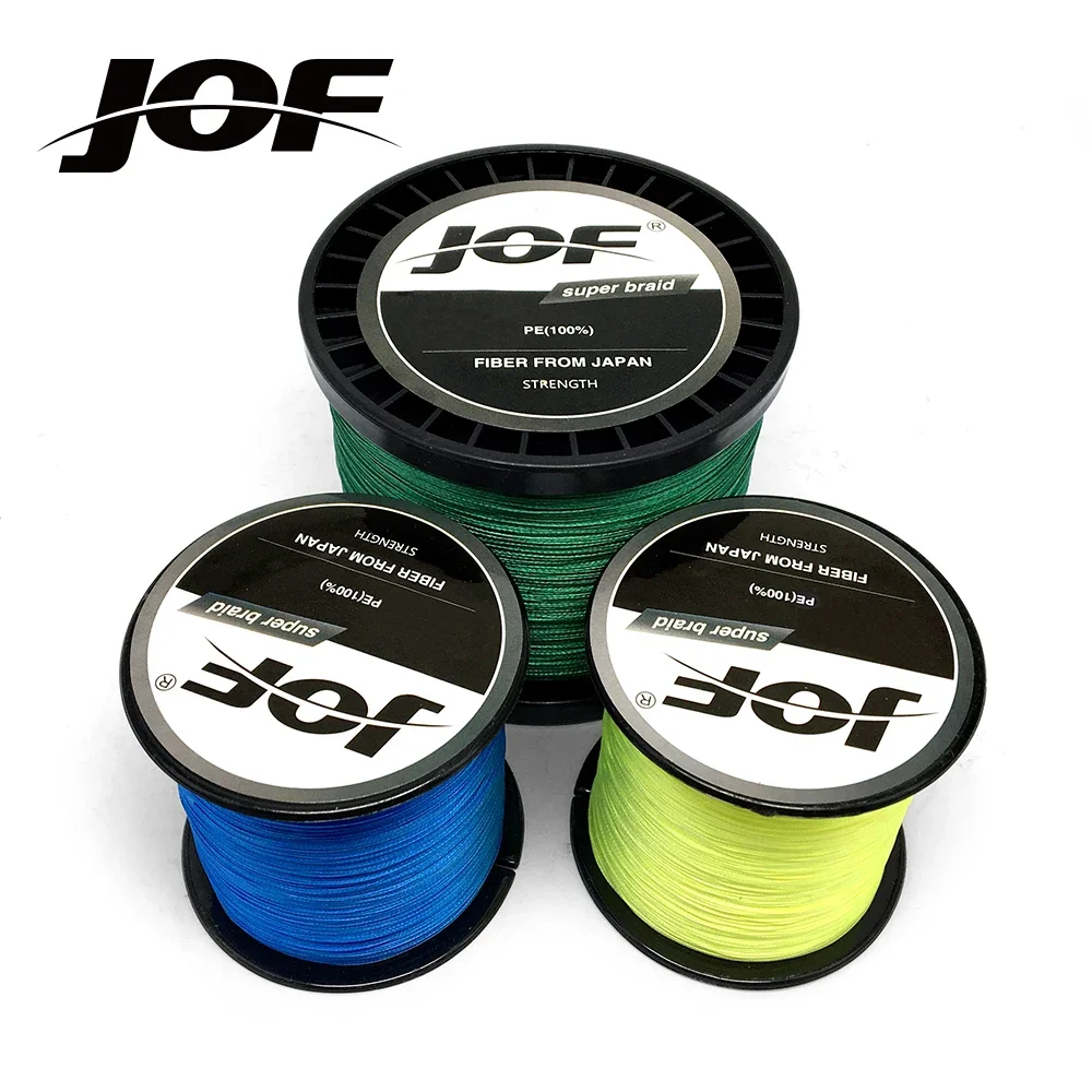 Fishing line JOF 9 Strands 8 Strands 1000M 500M 300M PE Braided Fishing Line Japan Multicolour Saltwater