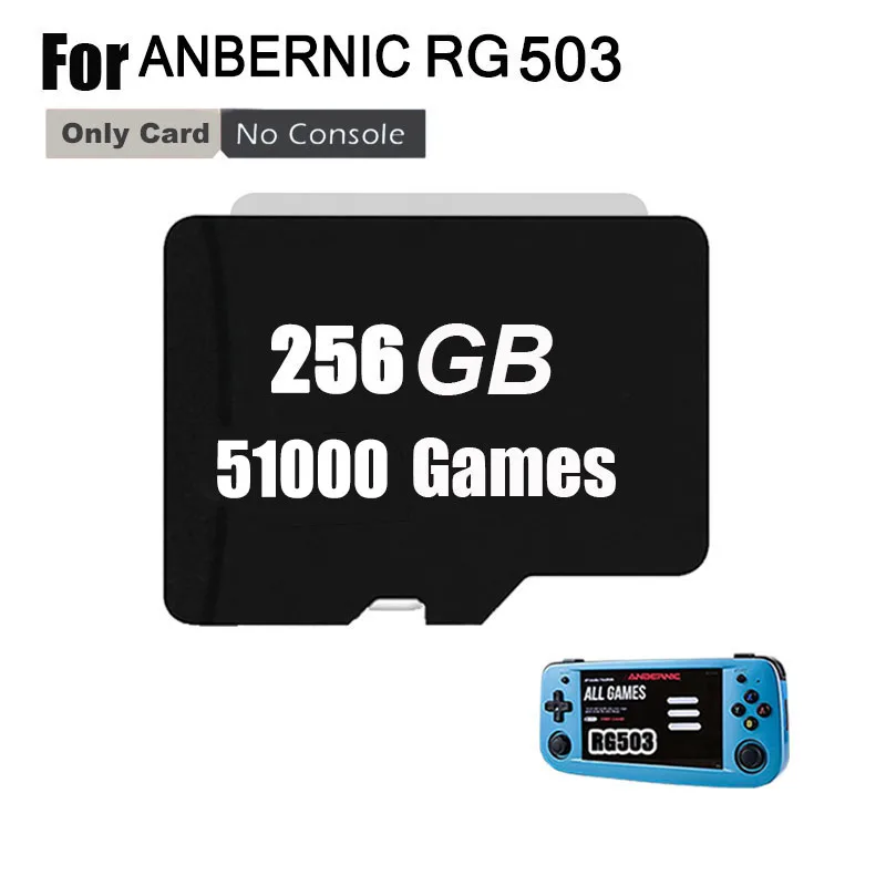 For ANBERNIC RG503 TF Card Sd Card Super-capacity Game Memory Card TF Card  Built-in MAXTF Card Open Source System 80000 Game Psp