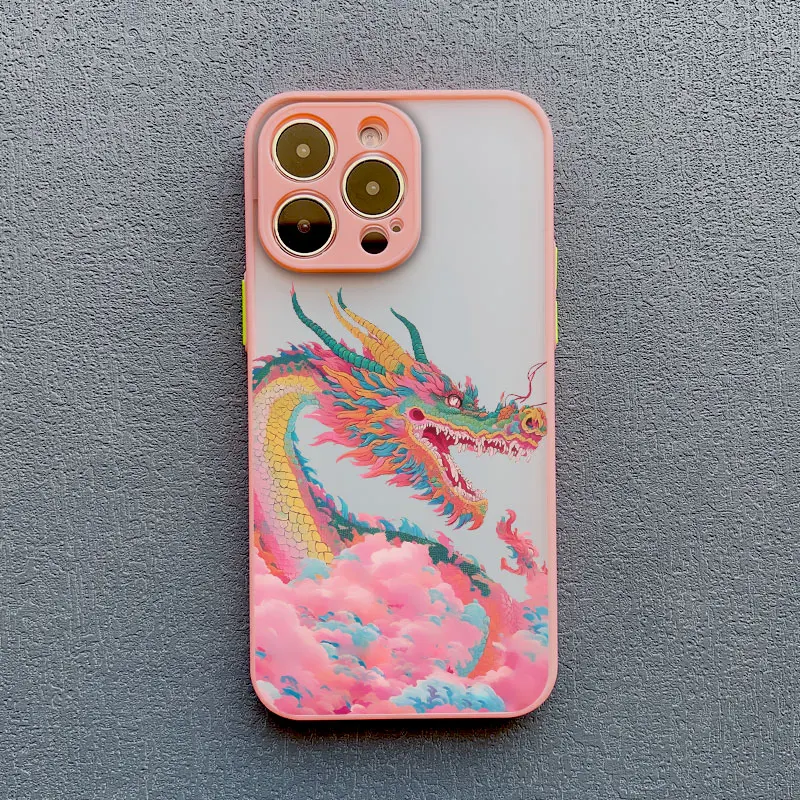 Luxury Fashion East Dragon Sea Wave INS Phone Case Cover