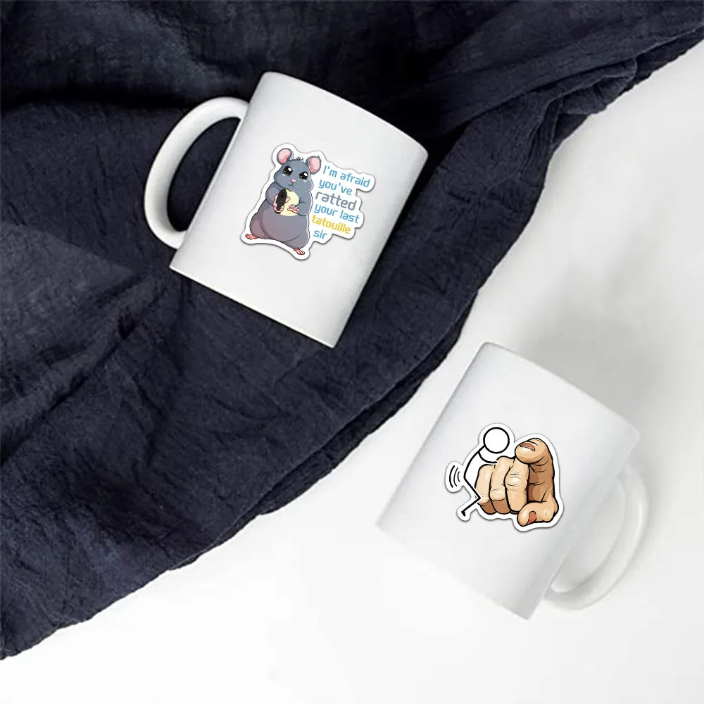 50PCS 장난 Meme 스티커 개인화 된 낙서 스티커 장식 수하물 노트북 자동차 스케이트 보드 스티커