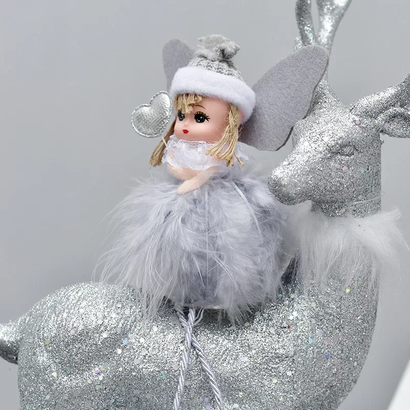 New Year Gift Christmas Angel Santa Doll Xmas Tree Ornaments Noel  Decor Christmas Decorations for Home