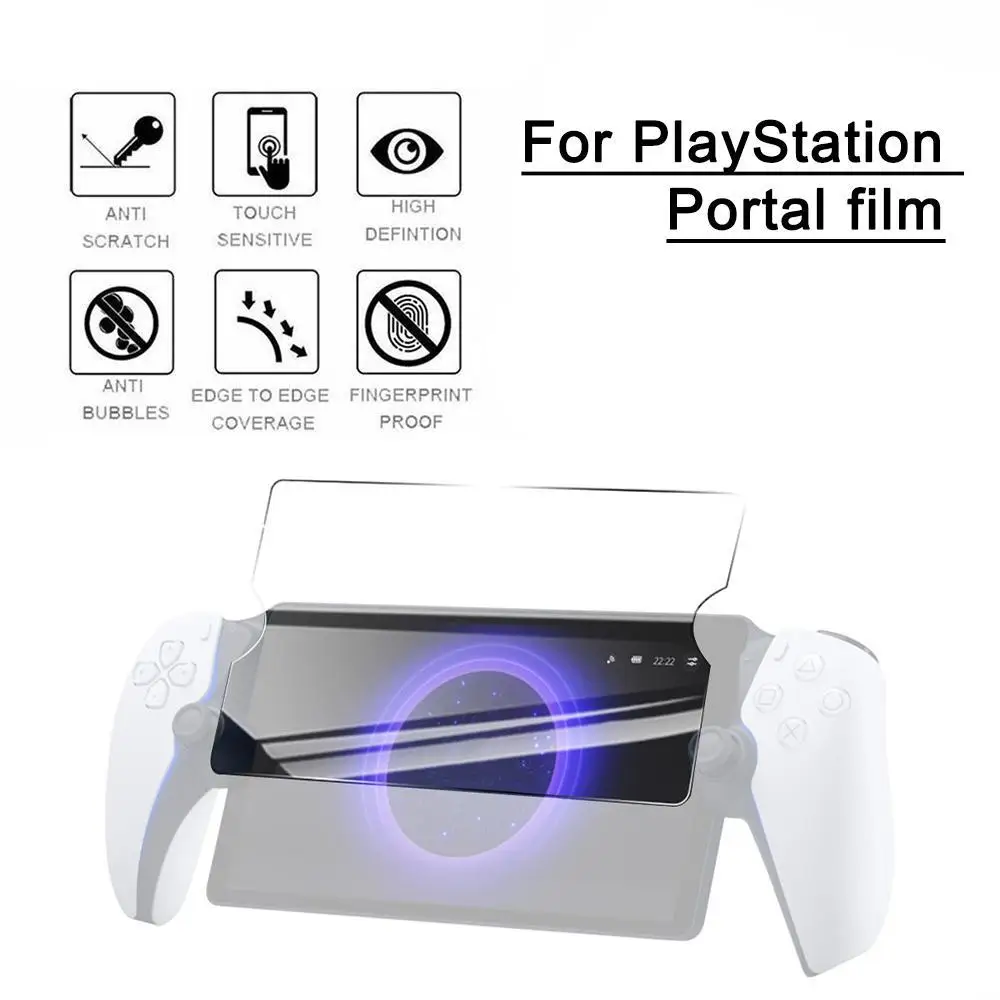 Adatto Per Sony Playstation Portal Gaming Handheld High-Definition Matte Blue Light Tempered Film Ps5 Screen Sticker
