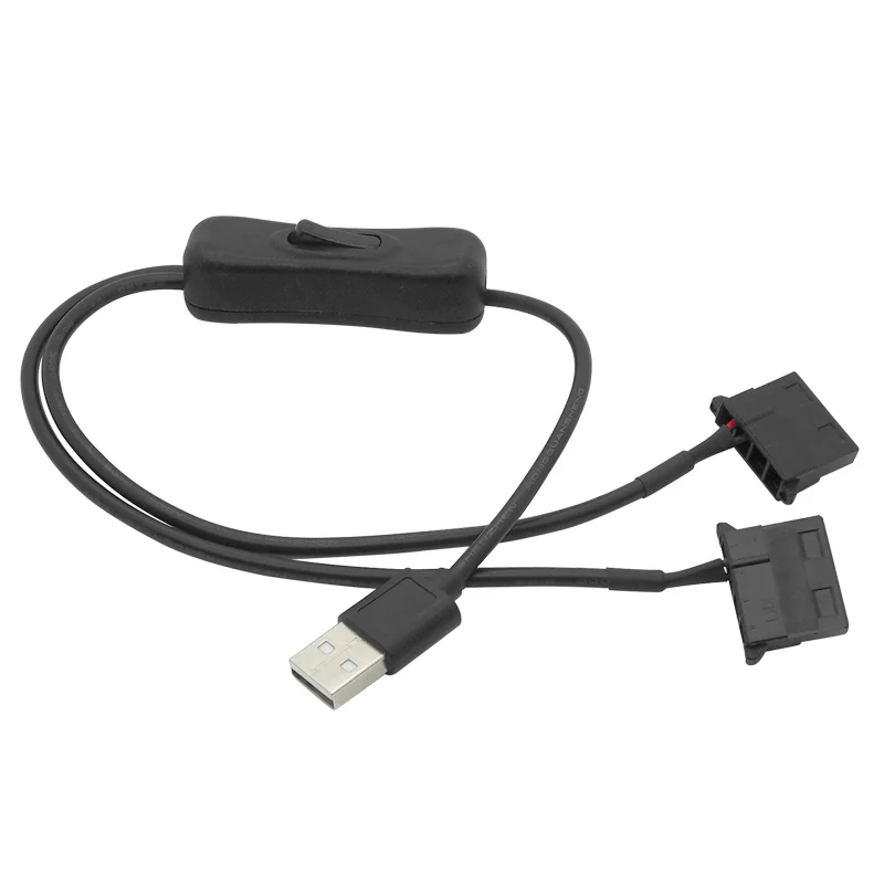 USB to Big 4 Pin Molex Fan Power Cable Computer Case Adapter Cord 12V