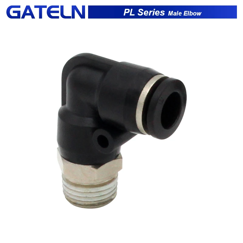 10pcs Pneumatic Fitting PL Series Male Elbow PL4-01 PL6-M5 PL6-01 PL8 ...