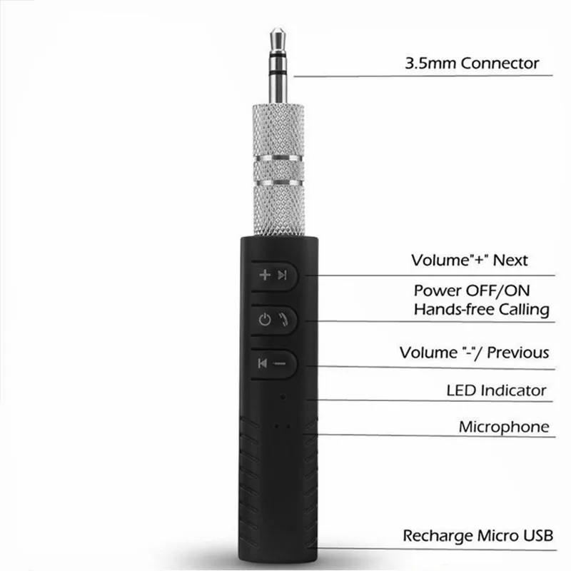 Bluetooth-Compatible 5.0 Receiver 3.5mm Wireless Jack Transmitter Car Audio Aux A2dp Headphone Speaker Adapter usb audio adapter For Car