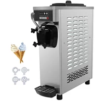 Machine à crème glacée VEVOR de comptoir à tête unique 8116F 220V, prise européenne, alarme de manque de crème, idéale pour la restauration 3