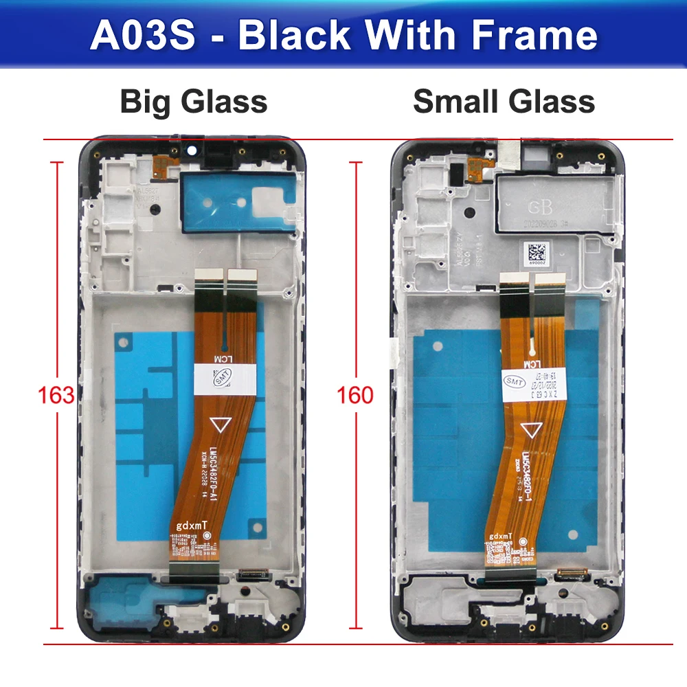 A03S Display For Samsung A03s A037F A037M LCD Display Touch Screen