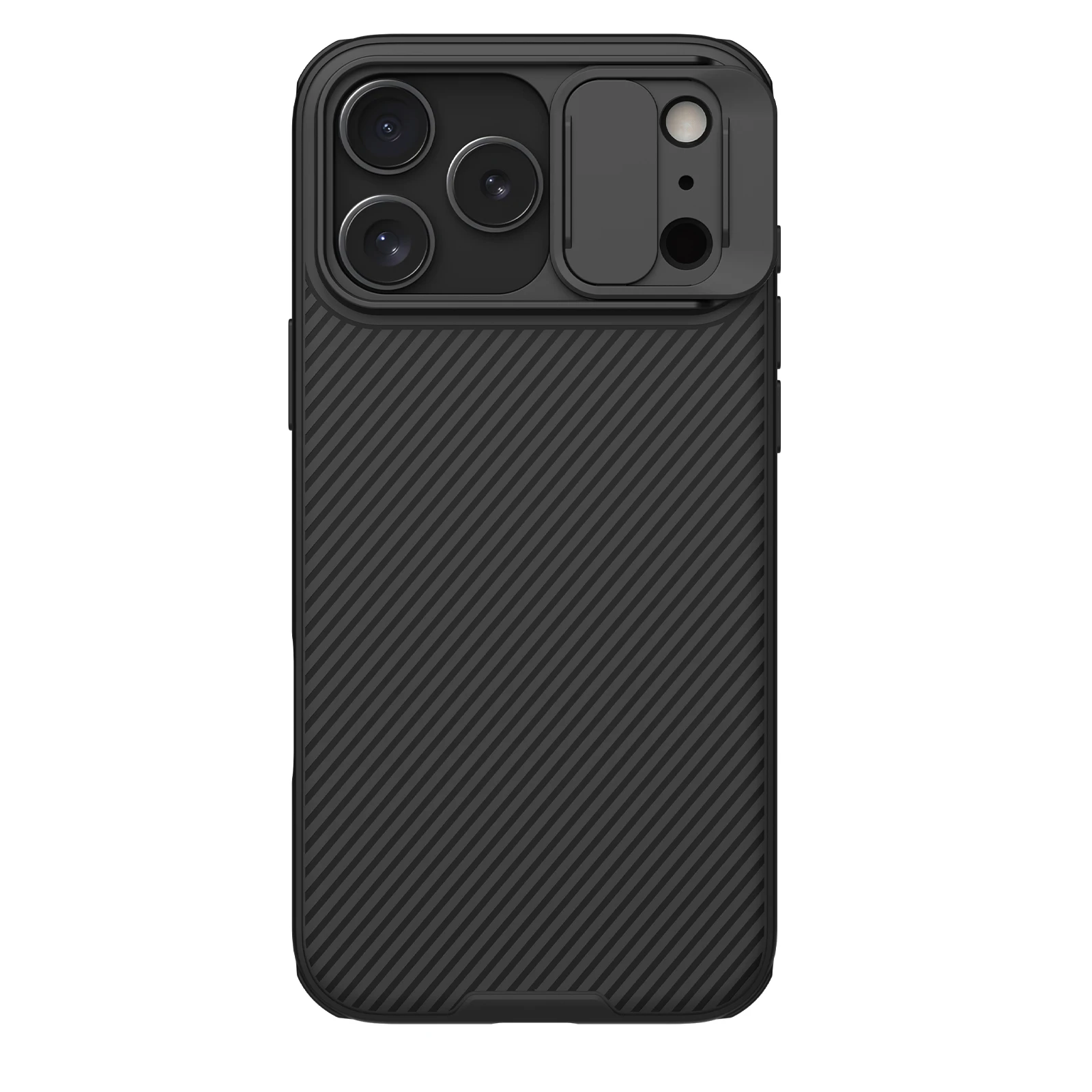 Für iPhone 17 Pro Max Hülle NILLKIN Fitted Case Camshield Schutzhülle Linsenschutz Abdeckung PC+TPU – Detail 1