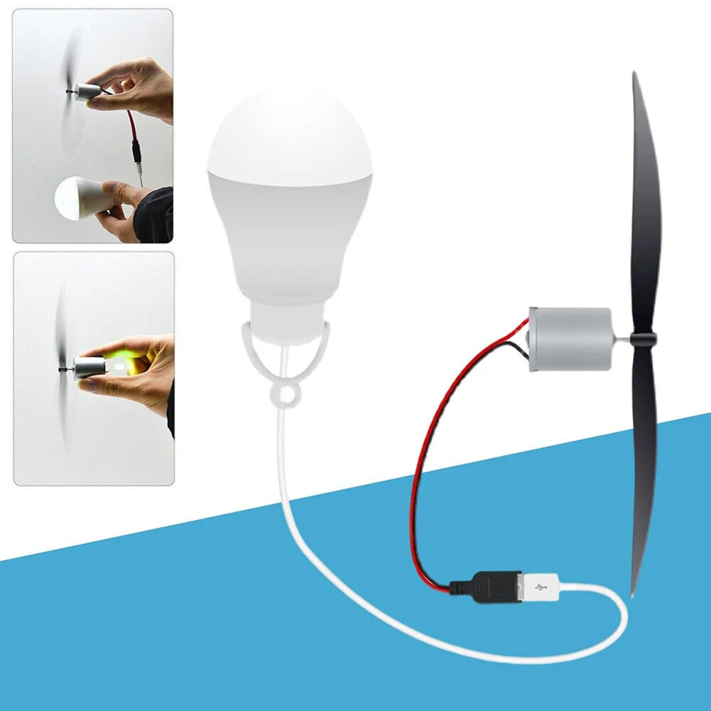 Micro Wind Turbine Motor Blade Energy Generator Micro Generator 18cm 5 Watts Propeller Teaching Experiment solar wind generator