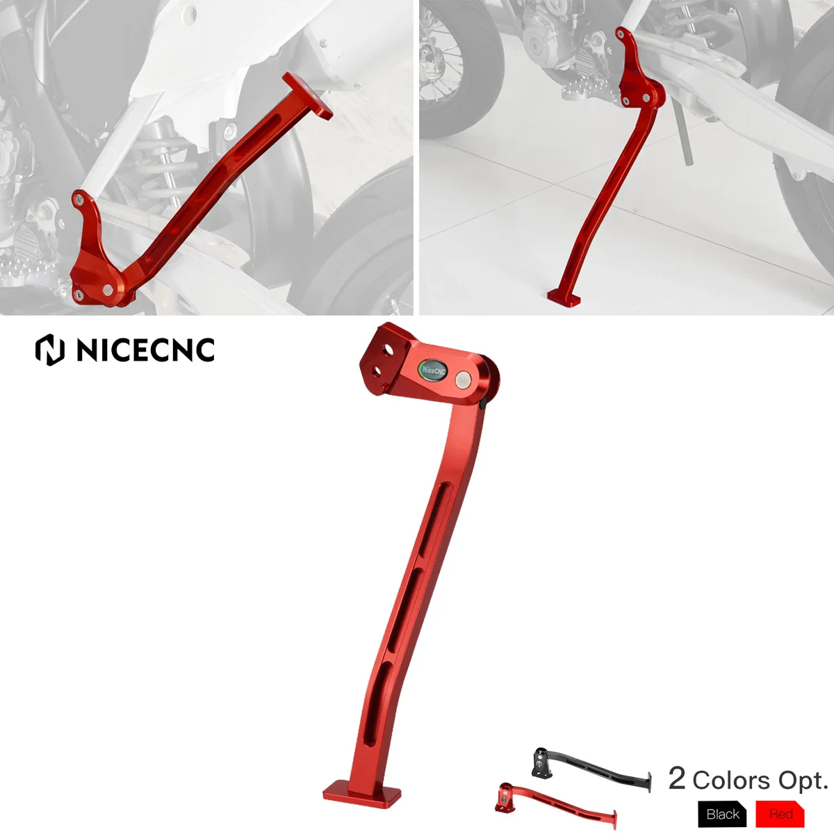 NiceCNC Side Stand Kick Kickstand Sidestand For Honda CRF 250R 450R 250RX 250 450 R RX CRF250R