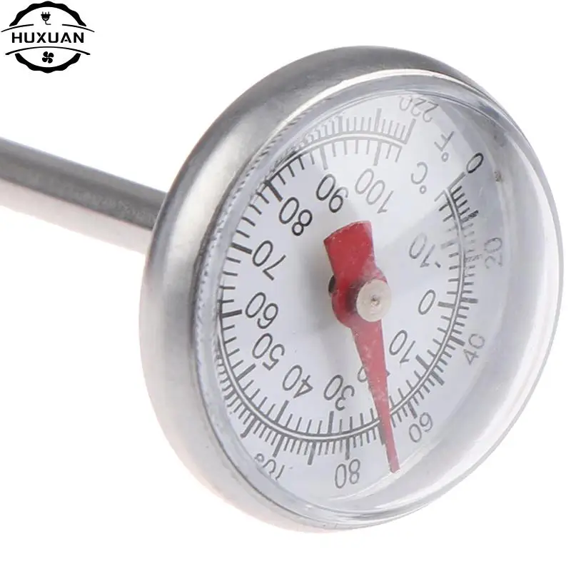 0-100 Degrees Stainless Steel Soil Thermometer Stem Read Dial Display Celsius Range Ground Compost Garden Supplies thermometer hygrometer hygrometer thermometer