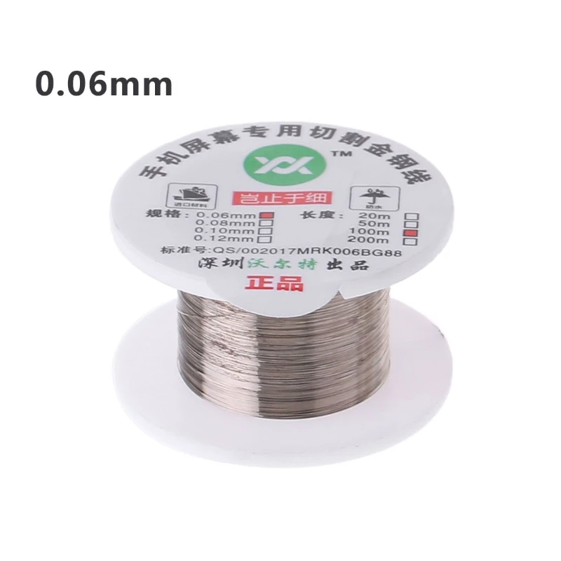 100m Alloy Gold Molybdenum Wire Cutting Line LCD Display Screen Separator Repair Damom