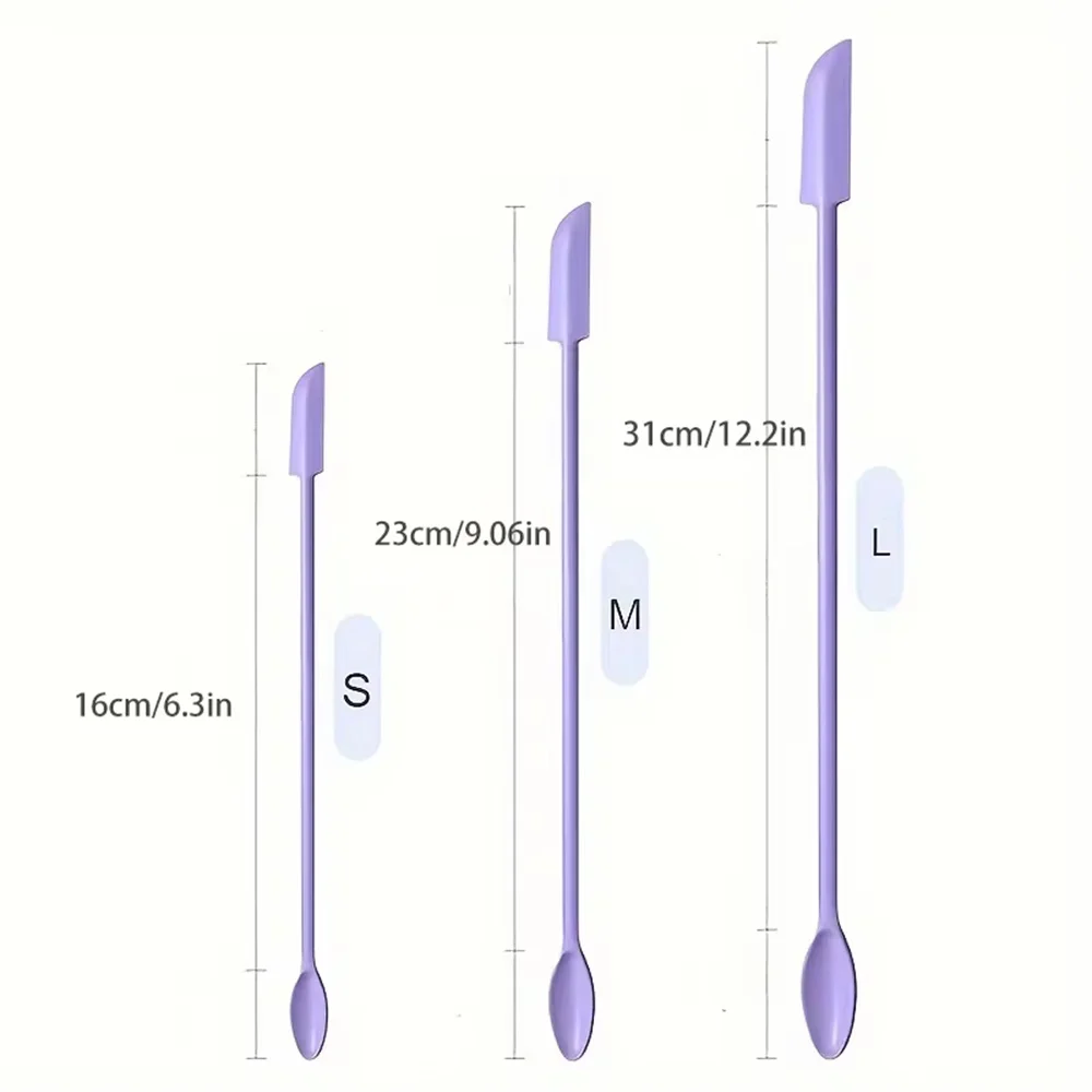 Makeup Brush Set 3/9PCS Silicone Scraper Makeup Brushes Set Mini Soft Cosmetic Digging Spoon Jam Scraping Spoons Face Mask Brush
