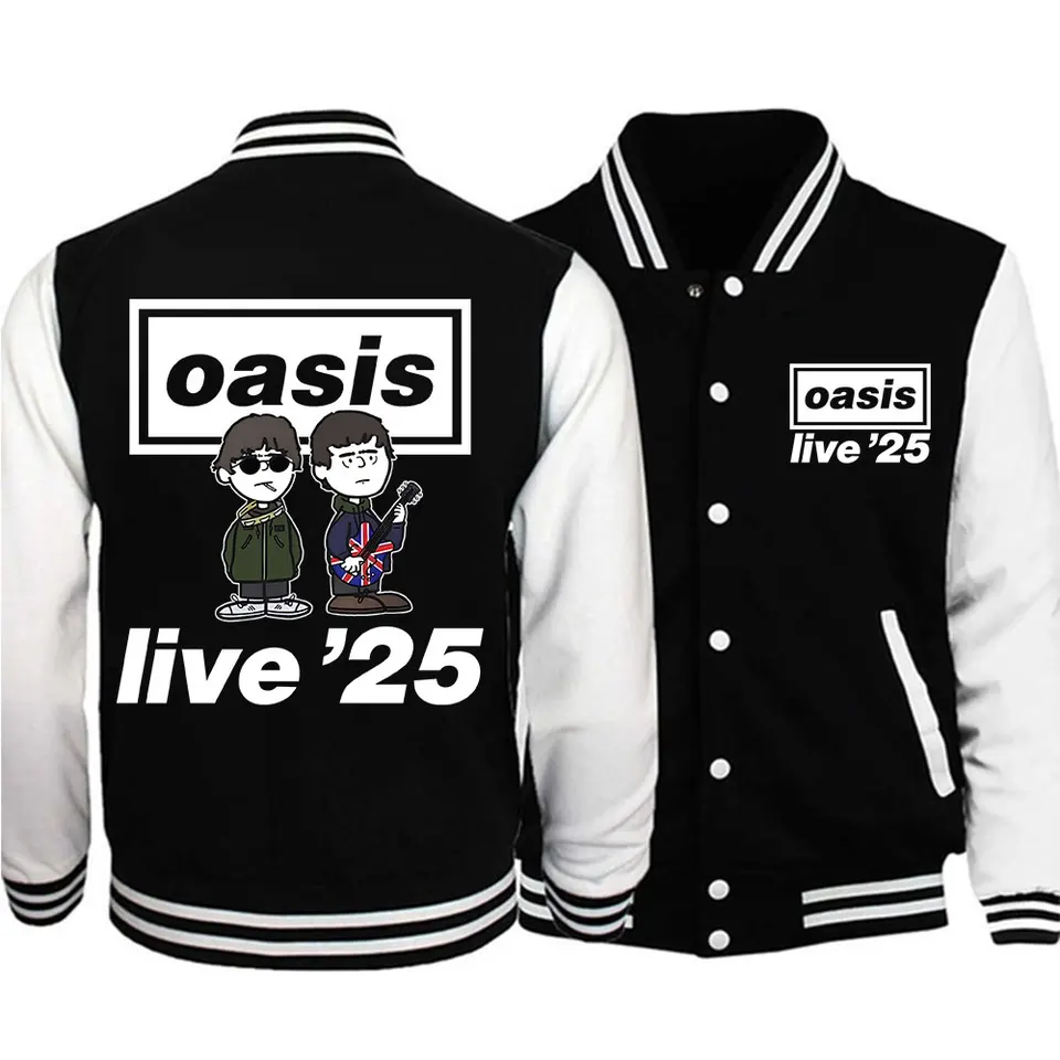 Oasis Live 25 Tour 2025 Baseball Uniform Jacket Hiphop Oasis