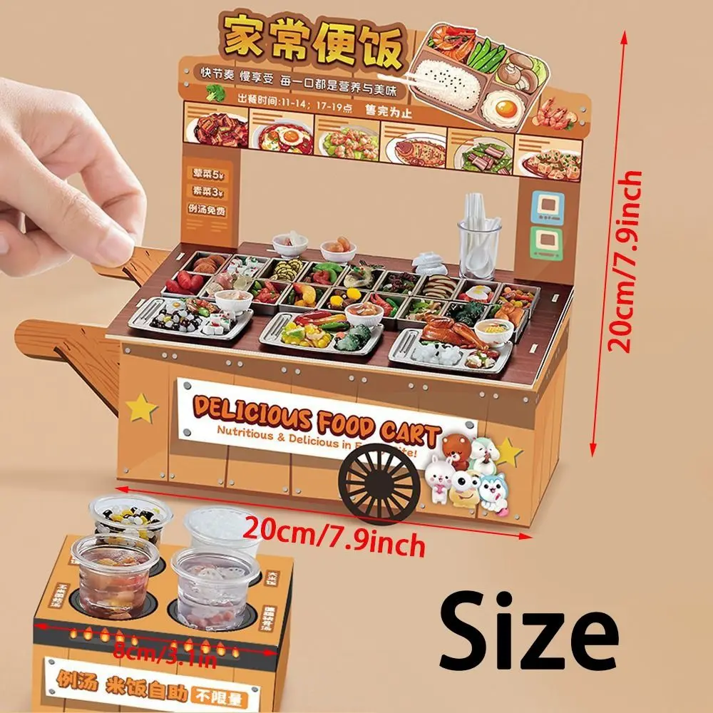 3D Pretend Play Kitchen Toys DIY Role Play Cooking Interactive Toys Creative Funny Simulation Food Toys Doll House Kitchen