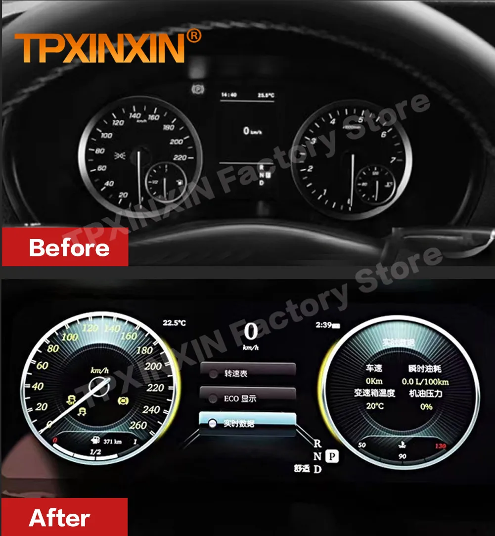 Panel Digital LCD para salpicadero de coche Mercedes Benz Vito W447