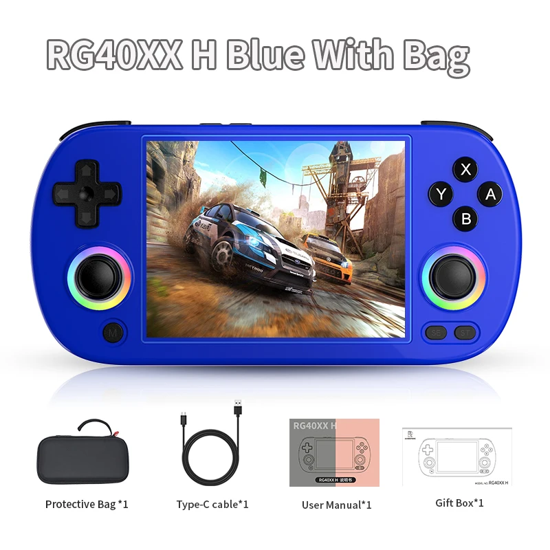 ANBERNIC RG40XX H レトロハンドヘルドゲーム機 4.0インチIPS Linux 64