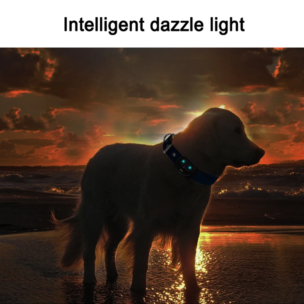 Mini 4G Pet GPS Tracker gps tracker Waterproof Dog GPS Collar With Dazzle Lights Animal Locator Support Geo-Fence Low Battery Alarm WIFI