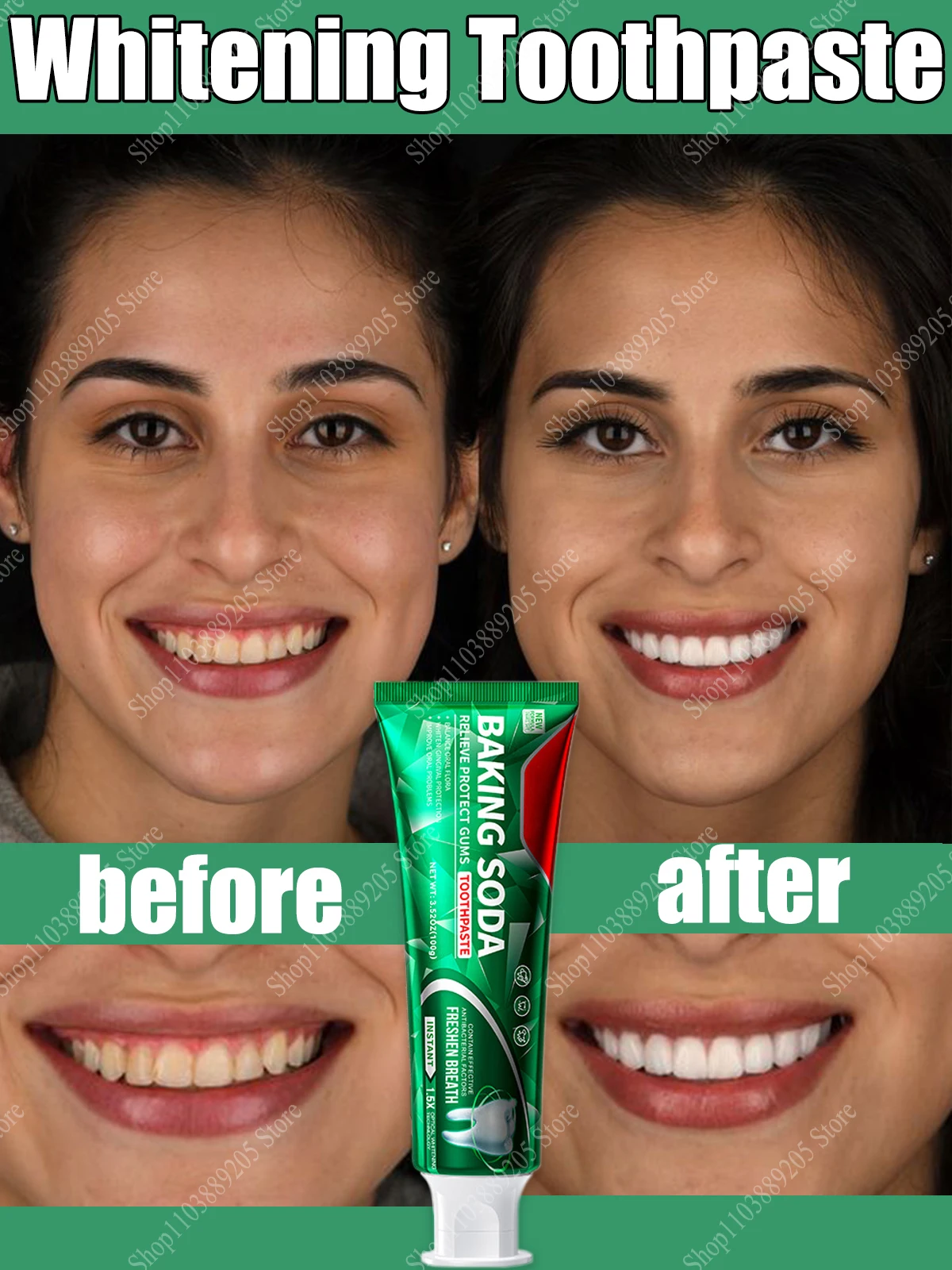 Teeth Whitening Toothpaste Remove Tooth Stains Protect Teeth Coffee Stain Removal Smoke Stain Remover Whiten Oral Cleaning