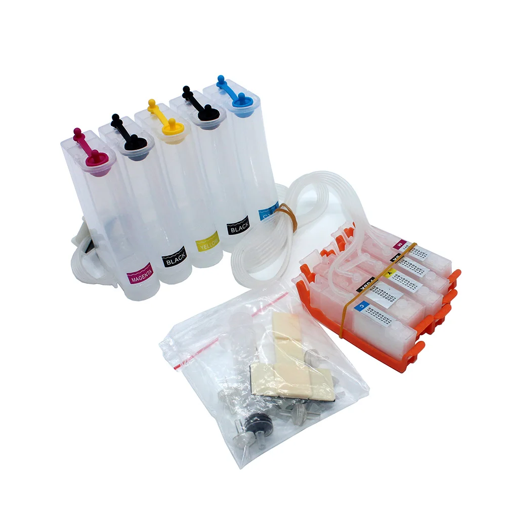 캐논 MG5440 MG6340 iP7240 MX924 MG5540 MG6440 MG7140 iP8740 iX6840 프린터용 PGI-450 CLI-451 시스 시스템, 칩 포함, 5 색