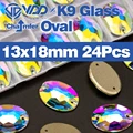 Oval 13x18mm-24Pcs