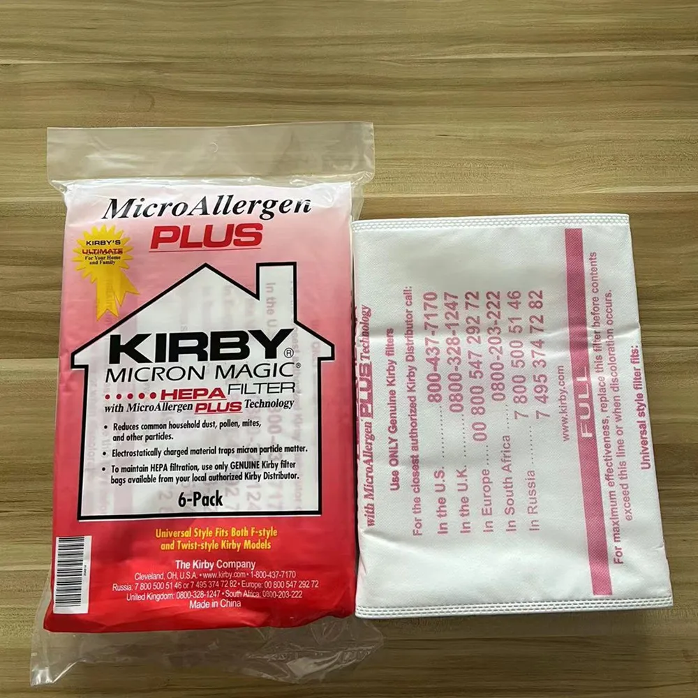 Set 5 Sacchetti Microfibra + 5 Profumi Per Aspirapolvere Kirby (Generations 6 Ultimate G Micron Magic HEPA) – Compatibile Con G1-G10, Diamond, Heritage, Sentria