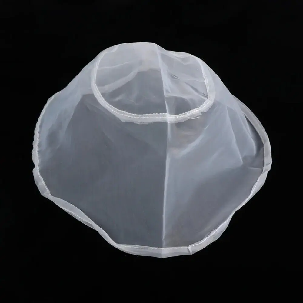 Nylon Soy Milk Filter Bag White Oval Kitchen Tool