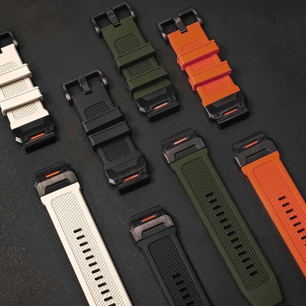 Silicone Watch Strap Replacement Band, QuickFit Bracelet Correas