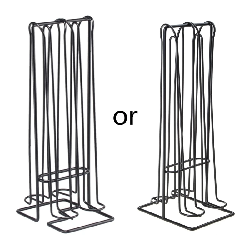 

Vertical Coffee Holder Coffee Stand Household Office Kitchen Desktop Capsules Storage Rack with Stable Base