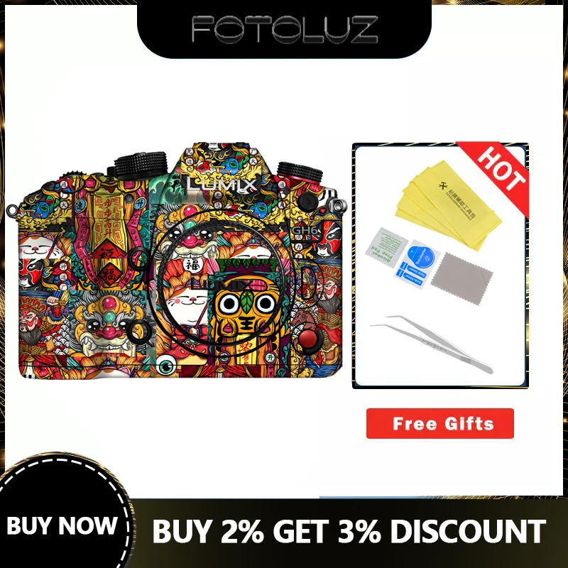 Gh6 Skin Panasonic Gh6 Camera Body Wrap Skin Fashion Protector Film Gh6 Custodia Protettiva Antigraffio Dal Design Classico