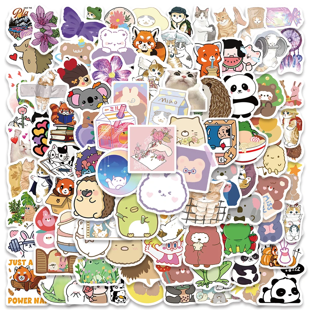 100pcs mixed science survey microscope mineral thin section slides set 100pcs Cute Cartoon Mixed Anime Stickers For Laptop Waterbottle Phone Guitar DIY Waterproof Graffiti Stationery Vinyl Decals
