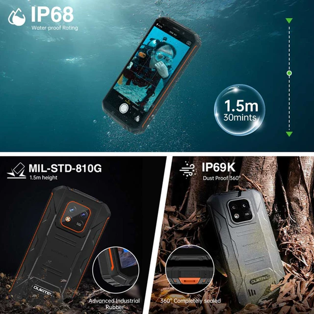 [in stcok]Oukitel WP18 12500mAh Rugged Smartphone 5.93" 4G+32G  Android 11 Mobile Phone HelioA22 13MP Quad Core Cell Phone 3