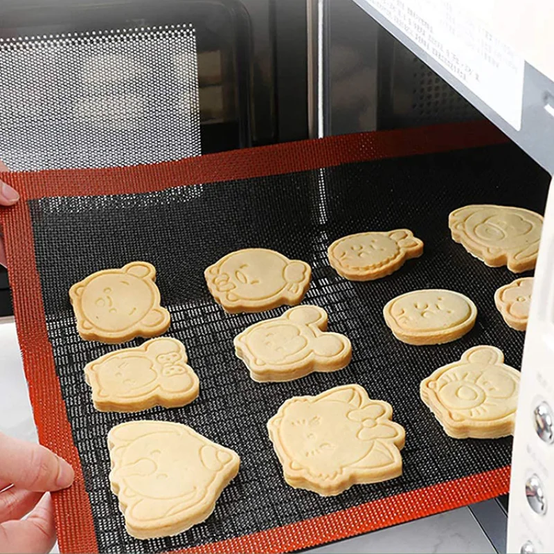 Household Silicone Mat, Baking Tray, Breathable Net, Non-Stick, High Temperature Resistant, Oven, Cookie Mat
