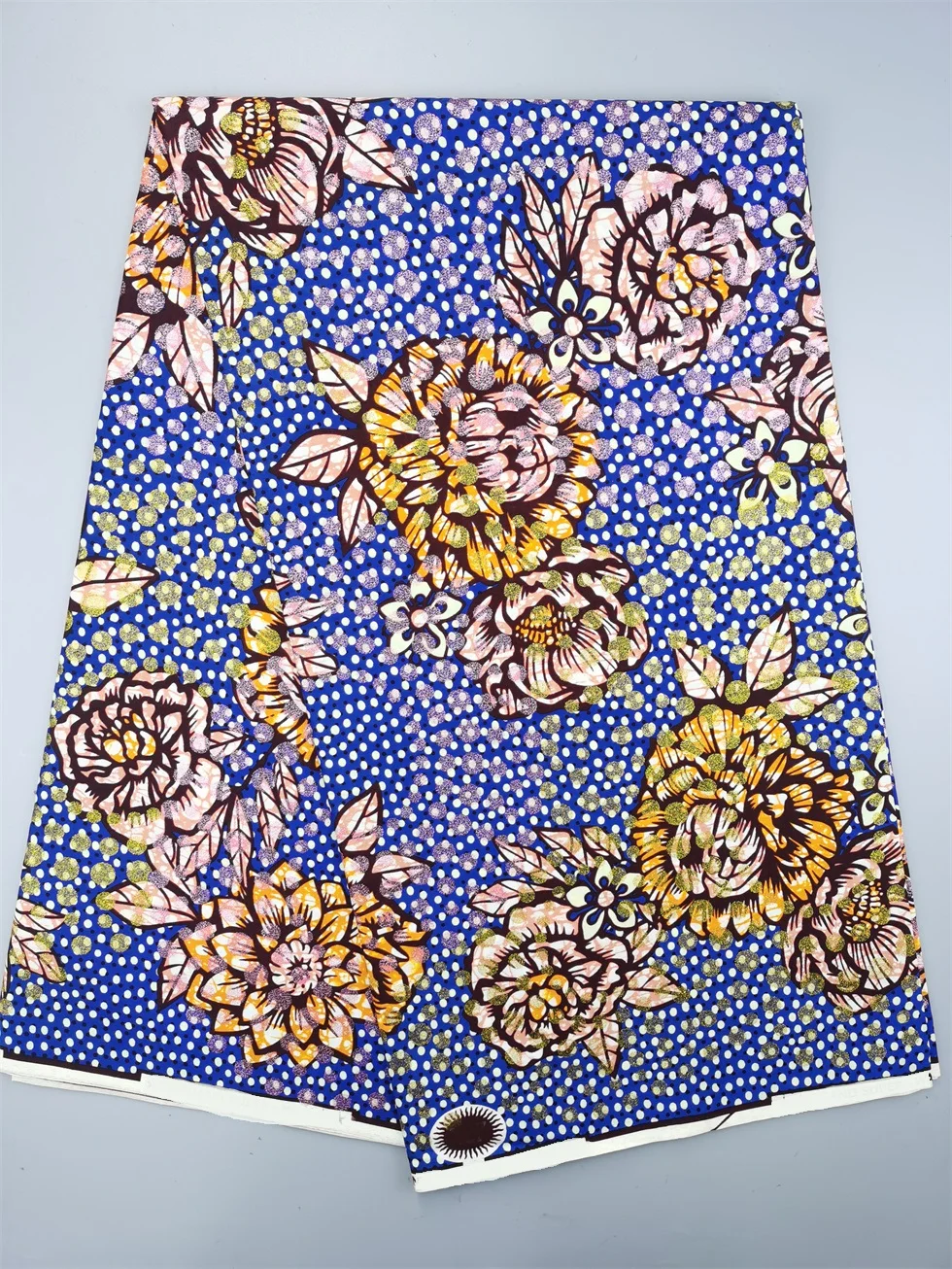 Grand Super Fabric 100% Cotton African Wax Fabric High Quality Wax Ankara Print Fabric For Sewing 6 Yards Women Dress Fabric - 4