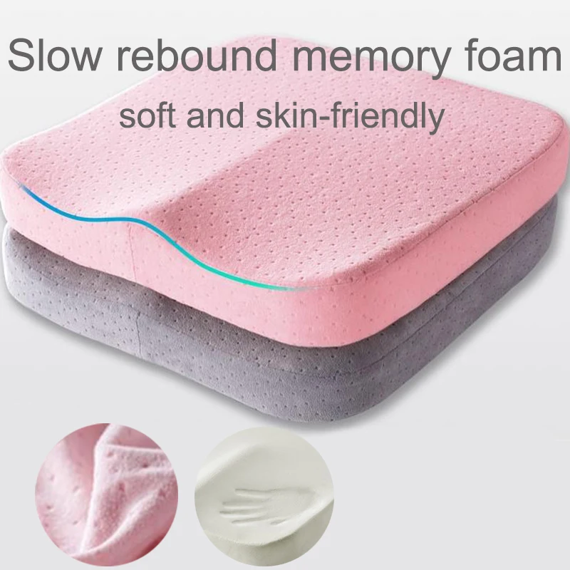 Ergonomic Memory Foam Office Cushion Anti Hemorrhoid Cushion Chair Cushion Tailbone Pillow Car Office Seat Cushion 4