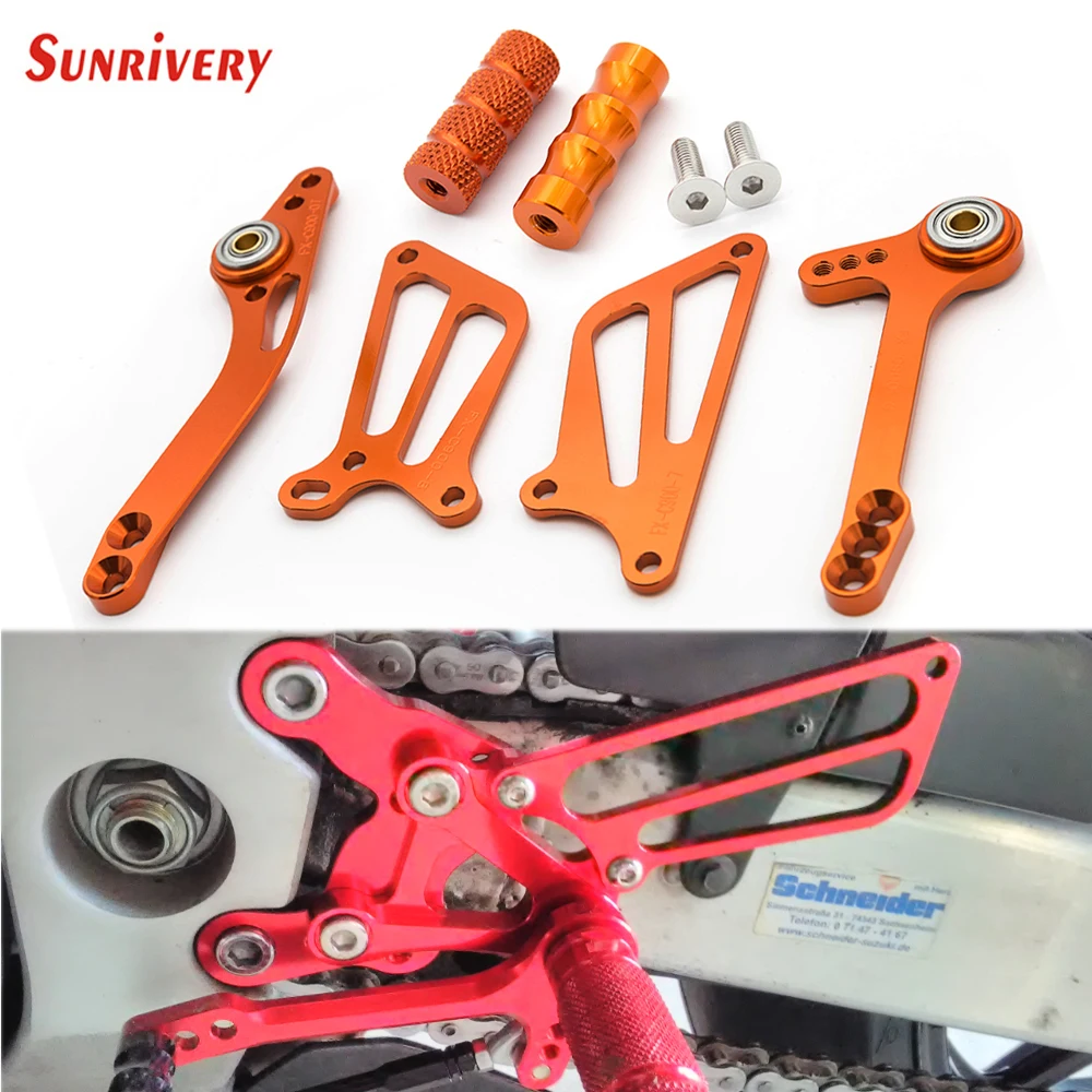 

Aluminum Motorcycle Rearset Footpeg Foot Peg Pedal Brake Gear Shift Lever + Wing For Honda RC51 RVT1000R SP2 CBR919RR (SC33)