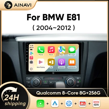 Radio para Auto AINAVI para BMW Serie 1 E81 E82 E87 E88 AT MT, Reproductor Multimedia, Android Auto Inalámbrico, Carplay, Bluetooth, DSP, 2 Din, Pantalla Carplay para Coche, Radio para Auto de 9 Pulgadas 1