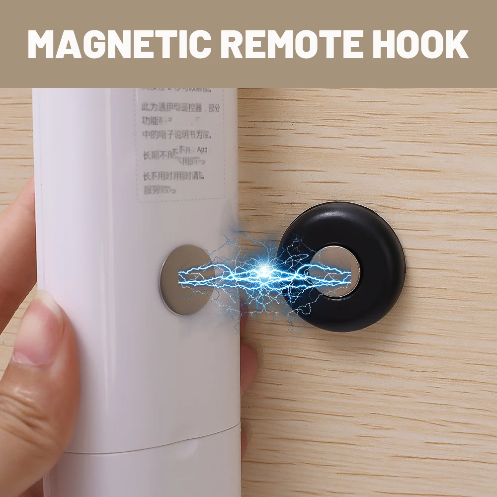 Description Picture 6 of itemNew Strong Magnetic Hooks For Remote Control Wall-mounted Invisible Magnet Holder Anti-Lost Fridge Sticker Home Office Organizer