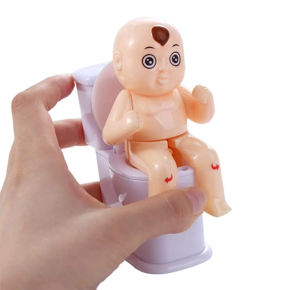 Spray Prank Cartoon Patterns Tricky Toys Humanoid Doll Water Spray Toy Mini Sprinkler Toilet Squirt Joke Toy Toilet Pee Boy