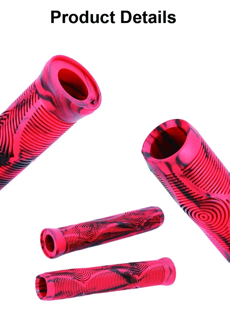 Rubber Mtb Bike Grip Bicycle Handle Bar Cuffs Cover Anti-slip Tricycle Skateboar