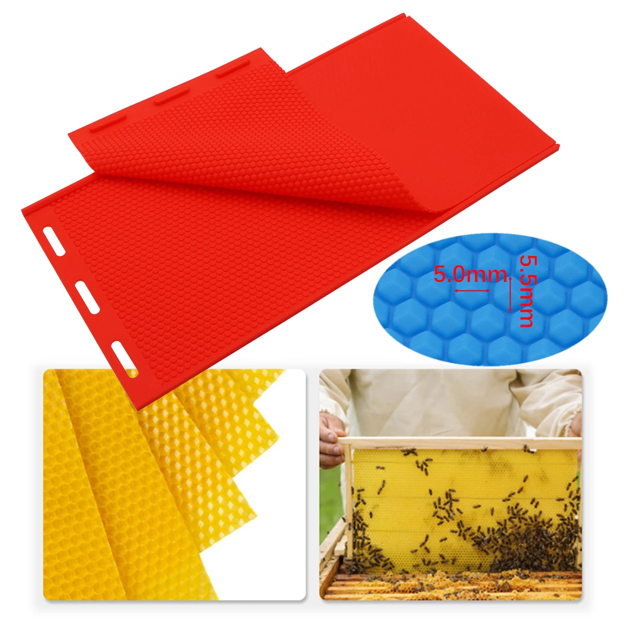 Foundation Bee Hive Basis Press Sheet Mould Beekeeping Tools