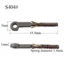 100PCS Eyeglasses Spring Hinge For Repairing Broken Eyeglass Flex Temples Broken Spring Replacement Part NEW 2