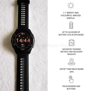 Garmin Forerunner 255 46mm Sports Smartwatch with 1.3-Inch Color Screen, 14-Day Battery, Calorie Monitor, RAM, Bluetooth, Wi-Fi, 5ATM Water Resistant 6